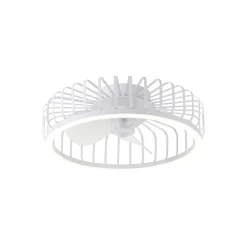 Brilliant Capo Takfläkt Metall Plast Vit 32W 4200lm - 827-865 CCT | 480mm - Fjärrkontroll Dimbar