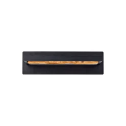 Brilliant Chaumont Vägglampa Aluminium Metall Trä Svart 8W 930lm - 830 Varm Vit