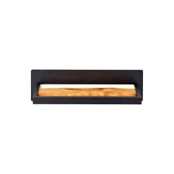 Brilliant Chaumont Vägglampa Aluminium Metall Trä Svart 8W 930lm - 830 Varm Vit