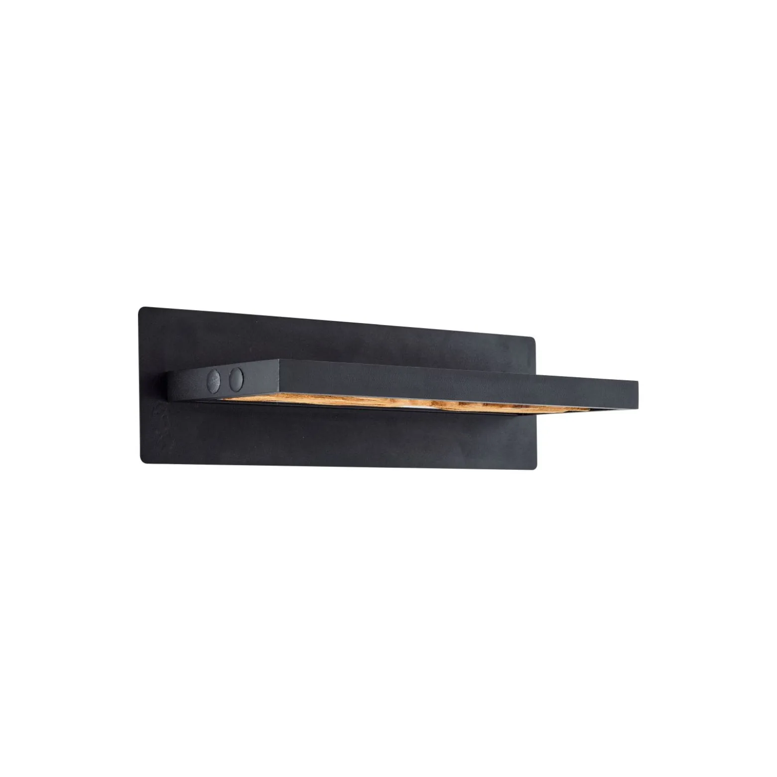 Brilliant Chaumont Vägglampa Aluminium Metall Trä Svart 8W 930lm - 830 Varm Vit