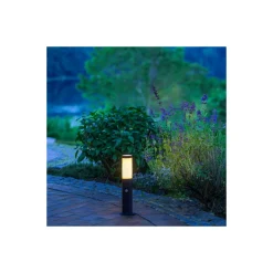 Brilliant Dody Pollare Golvlampa Metall Plast Svart | 120mm - IP44 - Utomhus - Passande för 1x E27