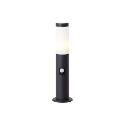 Brilliant Dody Pollare Golvlampa Metall Plast Svart | 120mm - IP44 - Utomhus - Passande för 1x E27