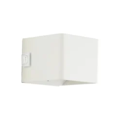 Brilliant Iseo Vägglampa Plast Vit 4W 300lm - 830 Varm Vit | IP44 - med USB