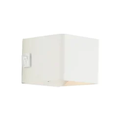 Brilliant Iseo Vägglampa Plast Vit 4W 300lm - 830 Varm Vit | IP44 - med USB