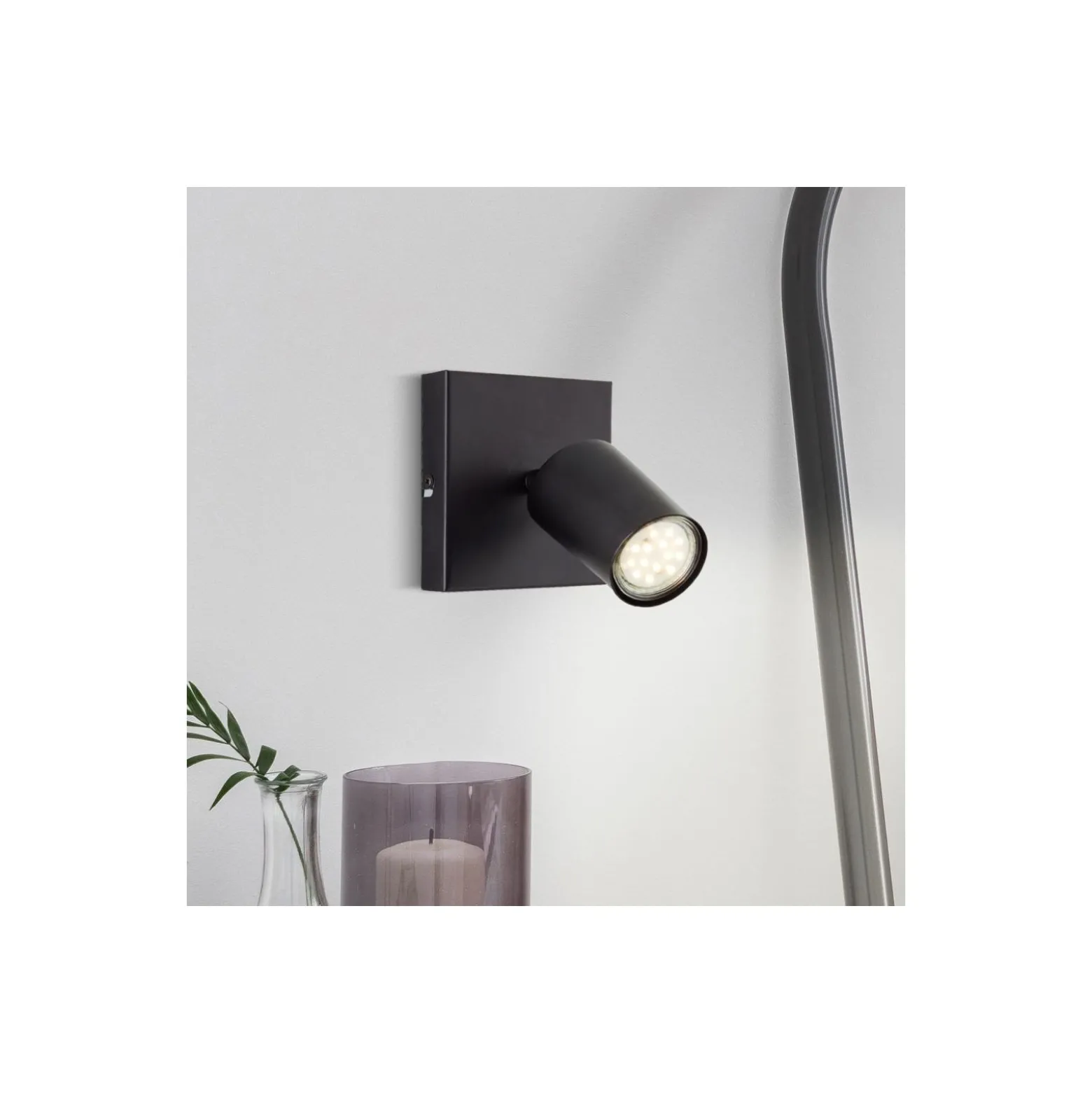 Brilliant Jello Taklampa Metall Matt Svart 4.5W 345lm - 830 Varm Vit | Inkl. 1x GU10