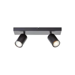 Brilliant Jello Taklampa Metall Matt Svart 9W 690lm - 830 Varm Vit | Inkl. 2x GU10