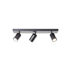 Brilliant Jello Taklampa Metall Matt Svart 13.5W 1035lm - 830 Varm Vit | Inkl. 3x GU10
