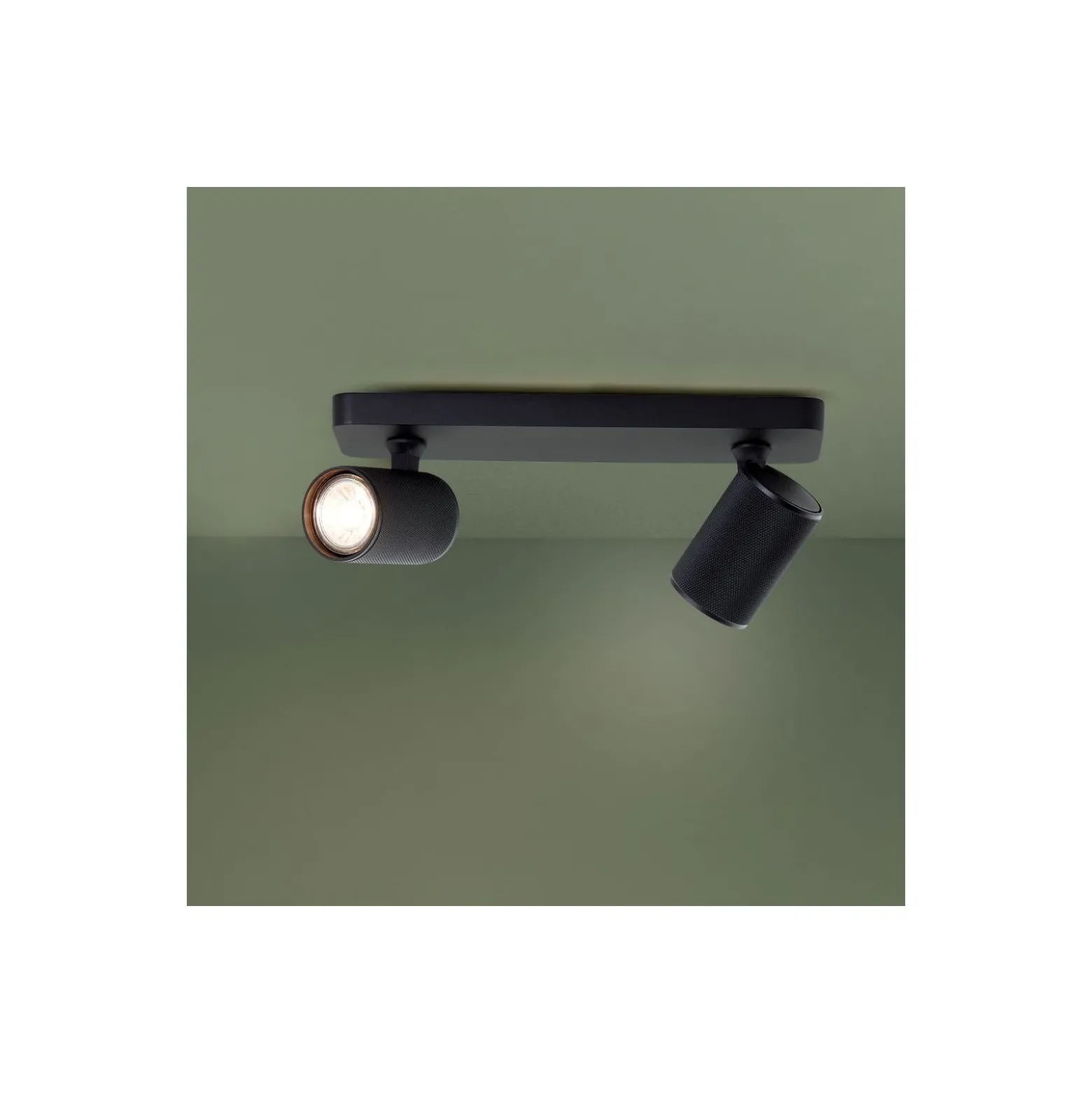 Brilliant Marty Taklampa Aluminium Sandig Svart 10W 700lm - 830 Varm Vit | Inkl. 2x GU10