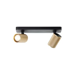 Brilliant Marty Taklampa Aluminium Sandig Svart Guld 10W 700lm - 830 Varm Vit | Inkl. 2x GU10