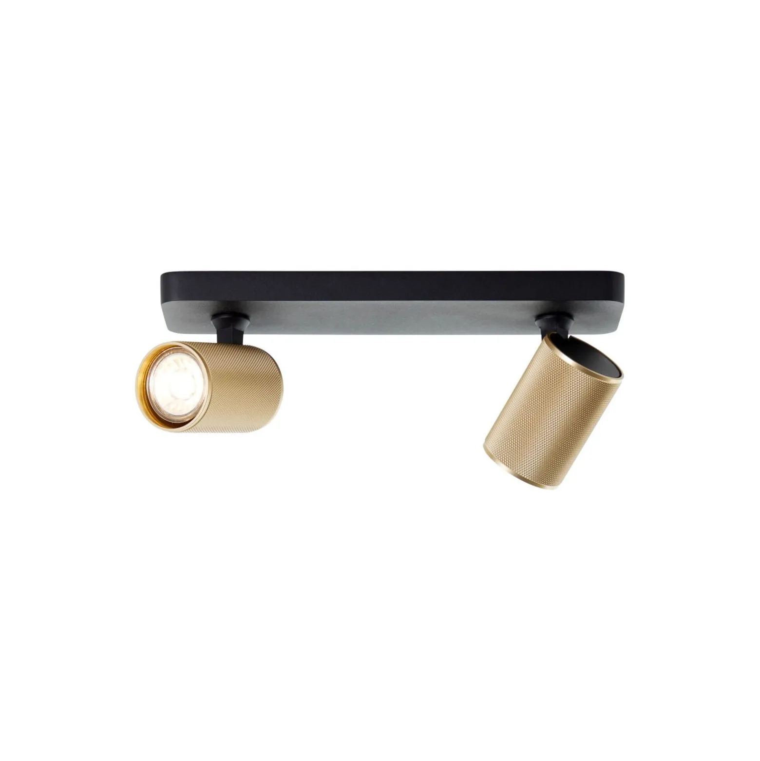 Brilliant Marty Taklampa Aluminium Sandig Svart Guld 10W 700lm - 830 Varm Vit | Inkl. 2x GU10