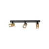 Brilliant Marty Taklampa Aluminium Sandig Svart Guld 15W 1050lm - 830 Varm Vit | Inkl. 3x GU10
