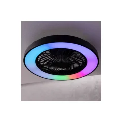 Brilliant Mazzaro Takfläkt Plast Svart 36W 4700lm - 830-865 CCT+RGB | 485mm - Fjärrkontroll Dimbar