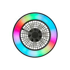 Brilliant Mazzaro Takfläkt Plast Svart 36W 4700lm - 830-865 CCT+RGB | 485mm - Fjärrkontroll Dimbar