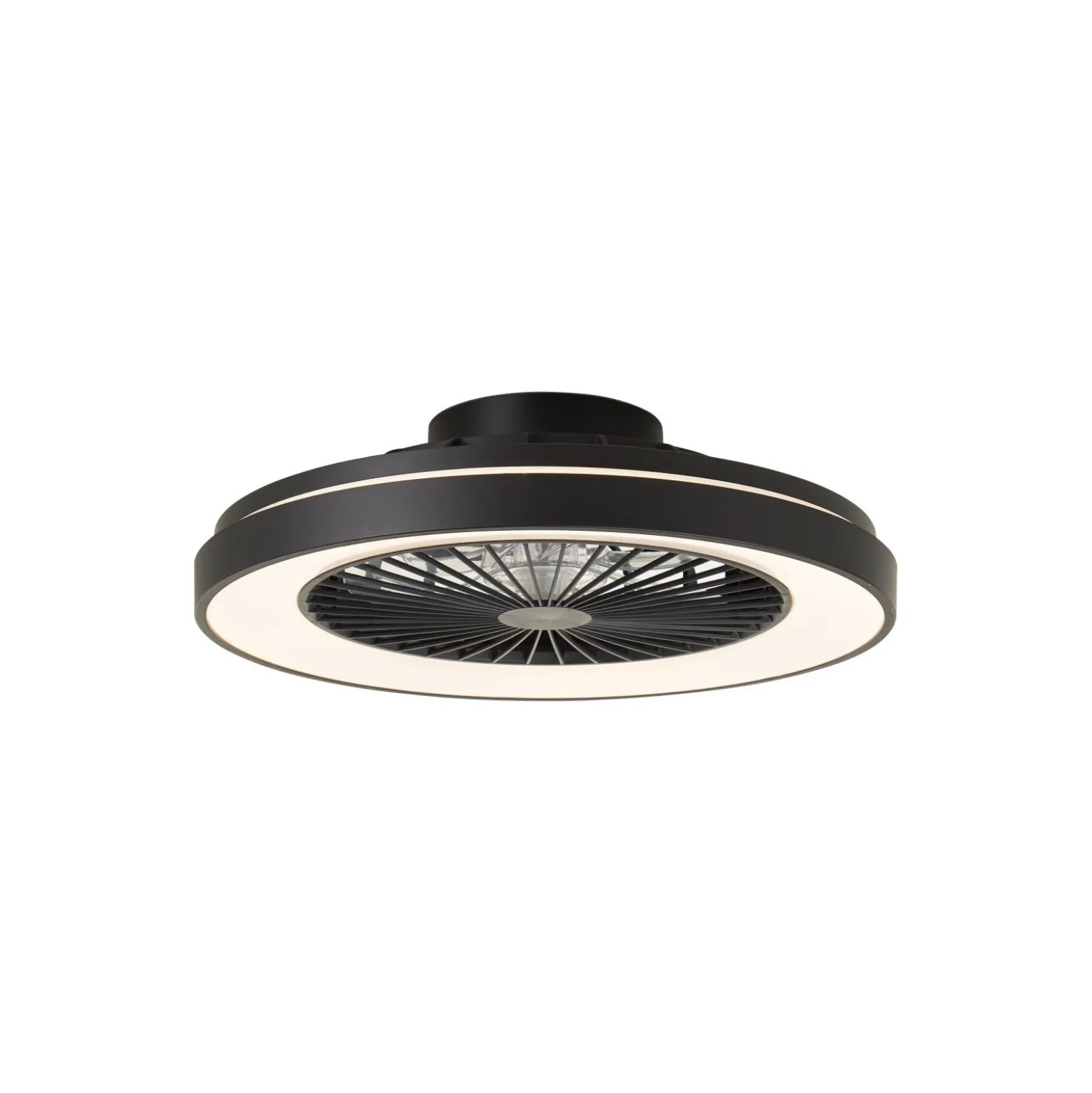 Brilliant Mazzaro Takfläkt Plast Svart 36W 4700lm - 830-865 CCT+RGB | 485mm - Fjärrkontroll Dimbar