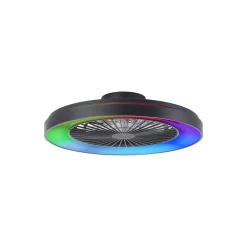 Brilliant Mazzaro Takfläkt Plast Svart 54W 6800lm - 830-865 CCT+RGB | 576 - Fjärrkontroll Dimbar