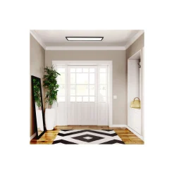 Brilliant Milton Taklampa Plast Svart Vit 19W 3200lm - 840 Kallvit | IP44