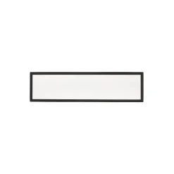 Brilliant Milton Taklampa Plast Svart Vit 19W 3200lm - 840 Kallvit | IP44