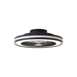 Brilliant Palmero Takfläkt Plast Metall Svart 36W 5000lm - 827-865 CCT | 466mm - Fjärrkontroll Dimbar