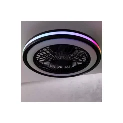 Brilliant Palmero Takfläkt Plast Metall Svart 36W 5000lm - 827-865 CCT | 466mm - Fjärrkontroll Dimbar