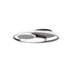 Brilliant Runda Taklampa Metall Silicone Grå 45W 5200lm - 830-865 CCT | 500mm - Fjärrkontroll Dimbar