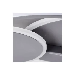 Brilliant Runda Taklampa Metall Silicone Grå 45W 5200lm - 830-865 CCT | 500mm - Fjärrkontroll Dimbar