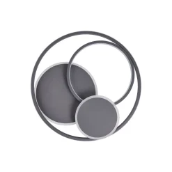 Brilliant Runda Taklampa Metall Silicone Grå 45W 5200lm - 830-865 CCT | 500mm - Fjärrkontroll Dimbar
