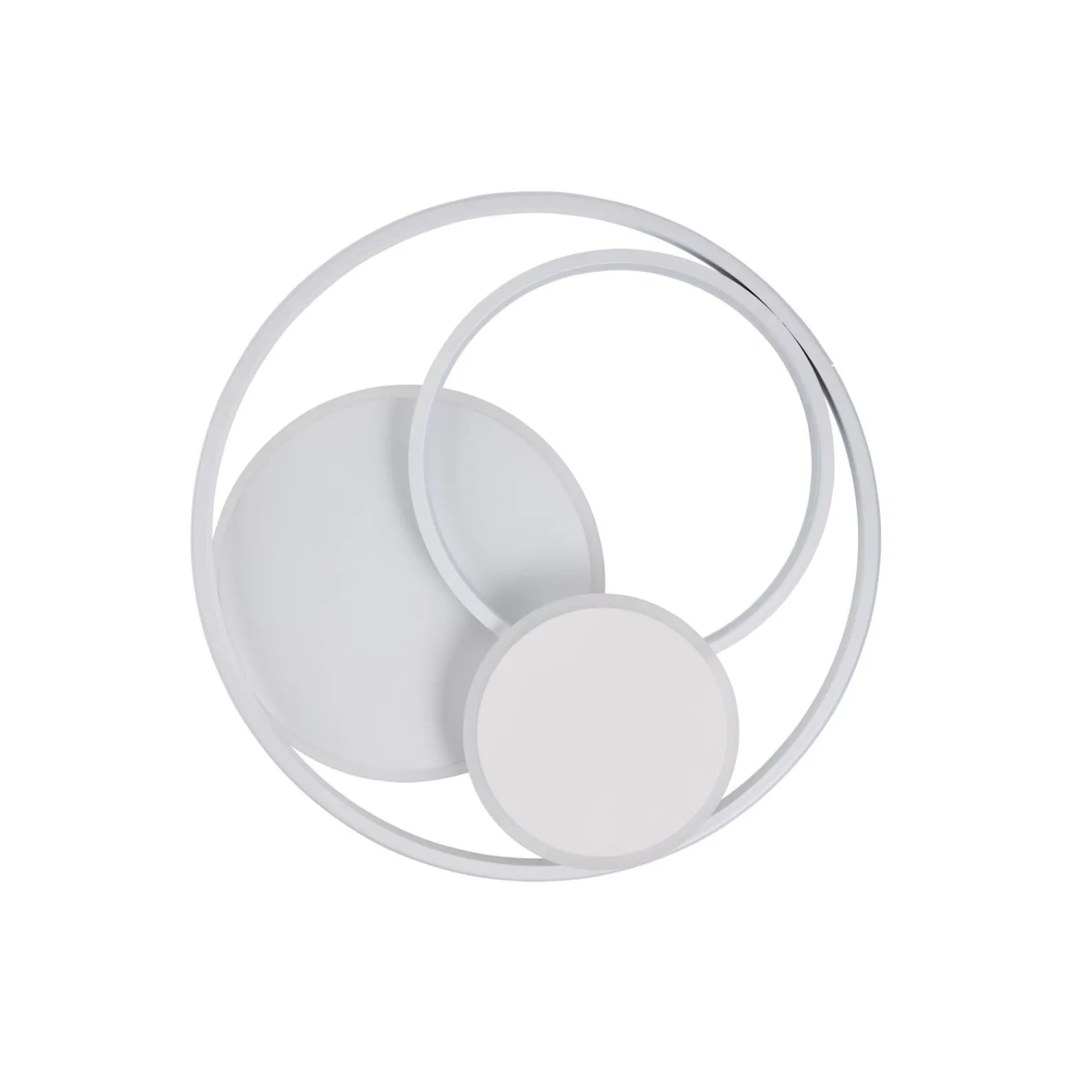 Brilliant Runda Taklampa Metall Silicone Vit 45W 5200lm - 830-865 CCT | 500mm - Fjärrkontroll Dimbar