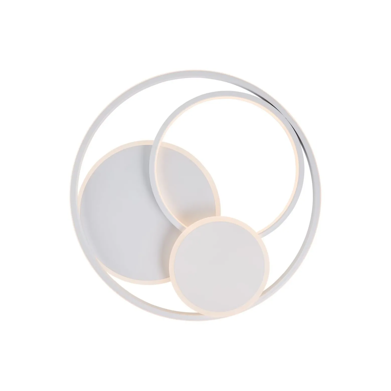 Brilliant Runda Taklampa Metall Silicone Vit 45W 5200lm - 830-865 CCT | 500mm - Fjärrkontroll Dimbar