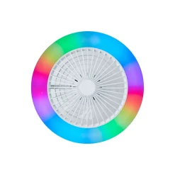 Brilliant Salerno Takfläkt Plast Metall Vit 36W 4700lm - 830-865 CCT+RGB | 485mm - Fjärrkontroll Dimbar