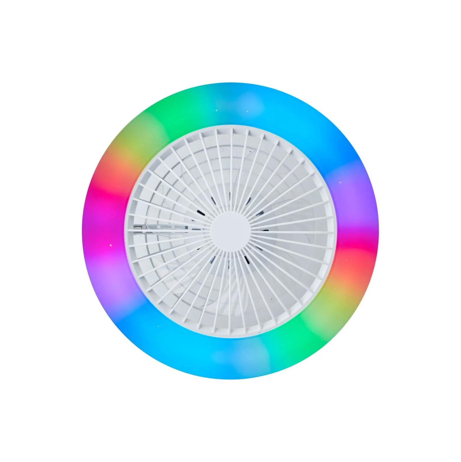 Brilliant Salerno Takfläkt Plast Metall Vit 36W 4700lm - 830-865 CCT+RGB | 485mm - Fjärrkontroll Dimbar