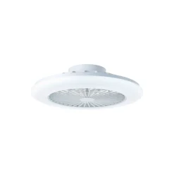 Brilliant Salerno Takfläkt Plast Metall Vit 36W 4700lm - 830-865 CCT+RGB | 485mm - Fjärrkontroll Dimbar