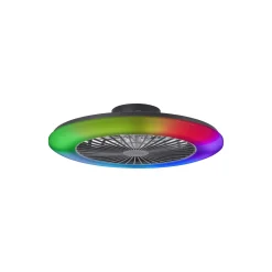 Brilliant Salerno Takfläkt Plast Svart 54W 6800lm - 830-865 CCT+RGB | 577mm - Fjärrkontroll Dimbar