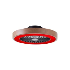 Brilliant Slimline Takfläkt Plast Metall Beige Svart 36W 4700lm - 830-865 CCT+RGB | 490mm - Fjärrkontroll Dimbar