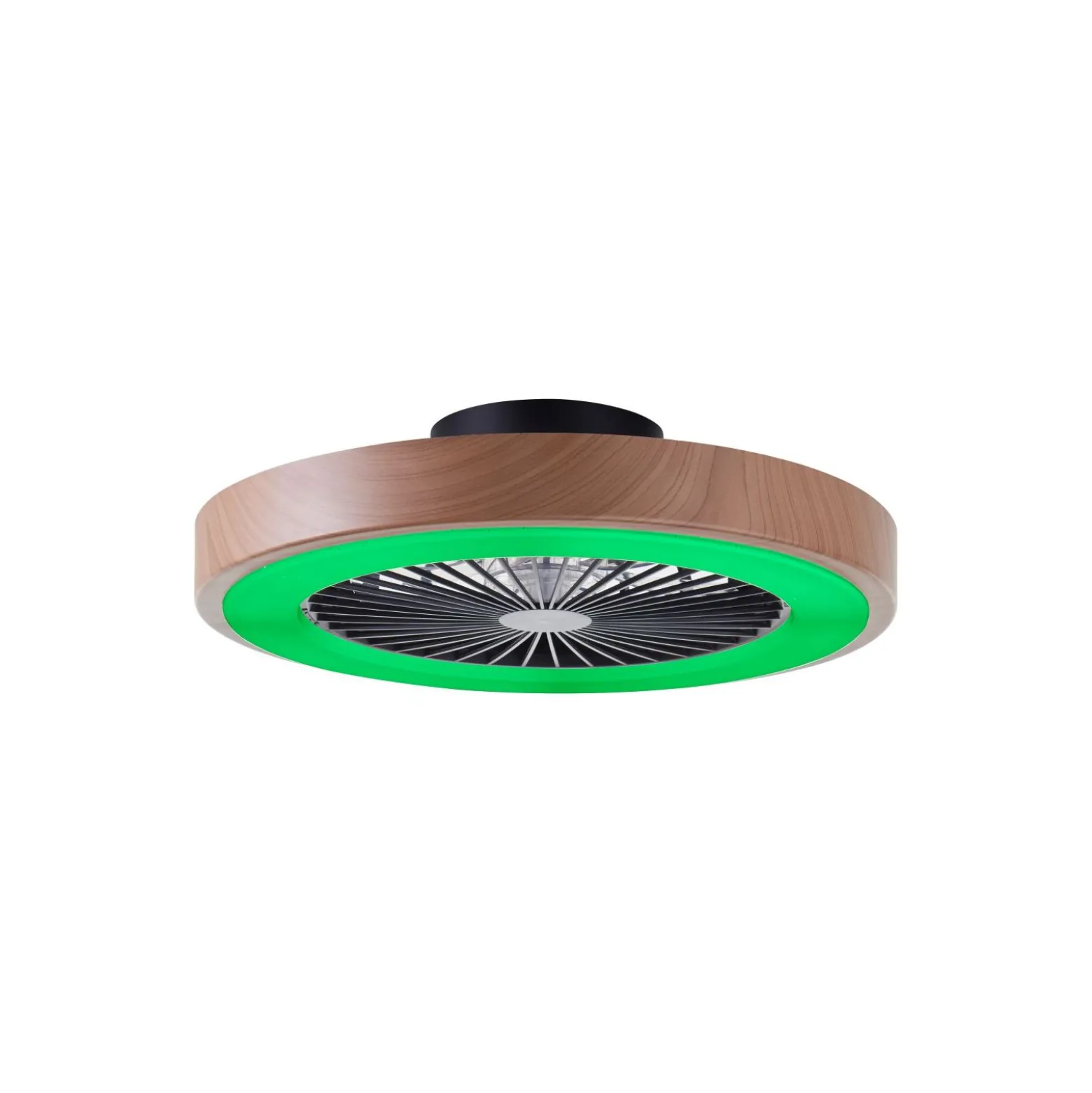 Brilliant Slimline Takfläkt Plast Metall Beige Svart 36W 4700lm - 830-865 CCT+RGB | 490mm - Fjärrkontroll Dimbar
