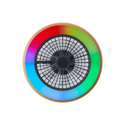 Brilliant Slimline Takfläkt Plast Metall Svart Guld 36W 4700lm - 830-865 CCT+RGB | 490mm - Fjärrkontroll Dimbar