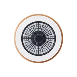 Brilliant Slimline Takfläkt Plast Metall Svart Guld 36W 4700lm - 830-865 CCT+RGB | 490mm - Fjärrkontroll Dimbar
