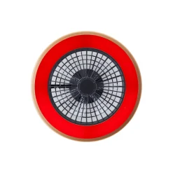 Brilliant Slimline Takfläkt Plast Metall Svart Guld 36W 4700lm - 830-865 CCT+RGB | 490mm - Fjärrkontroll Dimbar