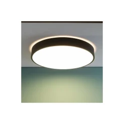 Brilliant Slimline Taklampa Metall Plast Vit Svart 58W 6800lm - 830-865 CCT | 490mm - Fjärrkontroll Dimbar
