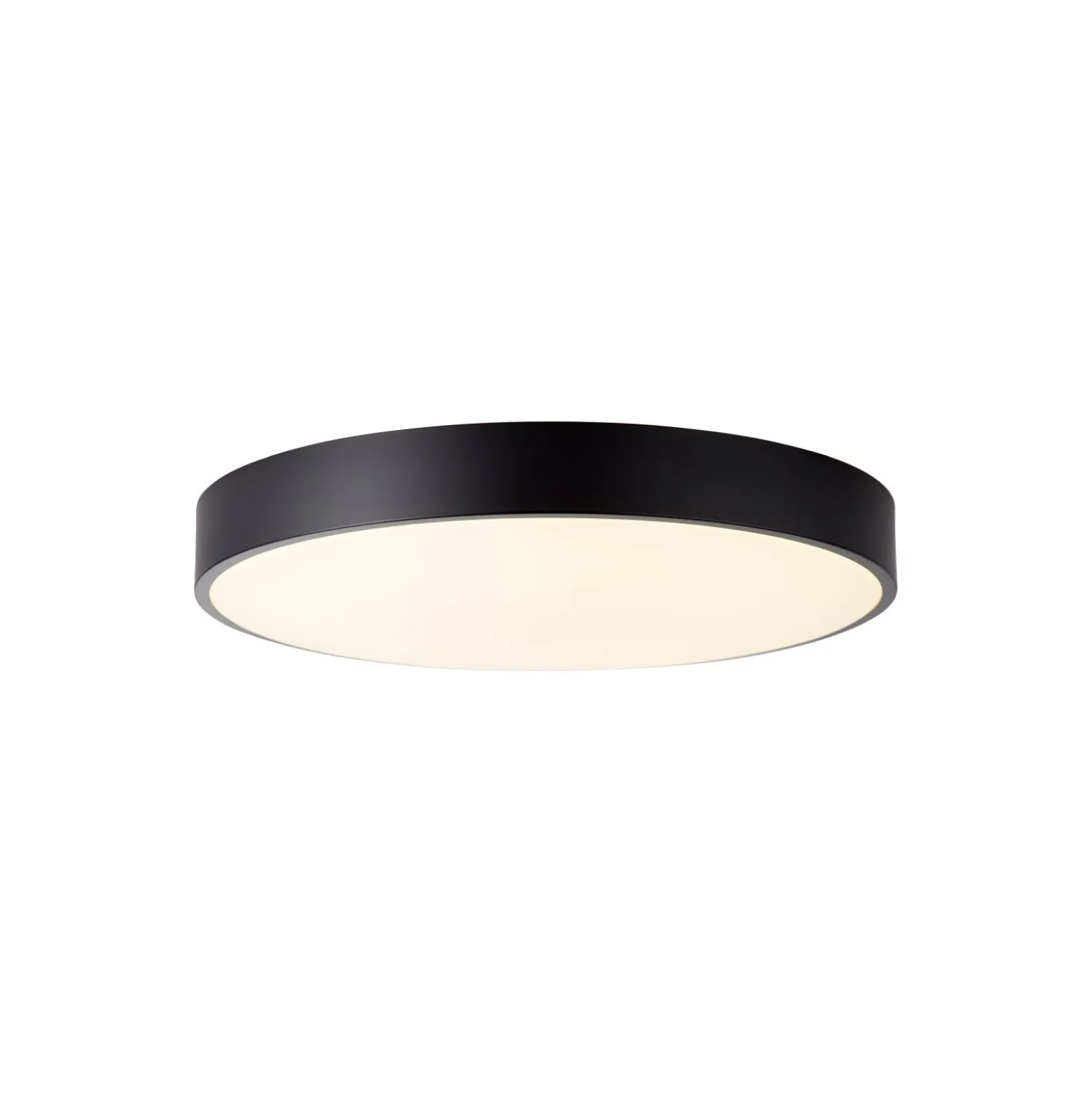 Brilliant Slimline Taklampa Metall Plast Svart Vit 34W 3800lm - 830-865 CCT | 490mm - Fjärrkontroll Dimbar