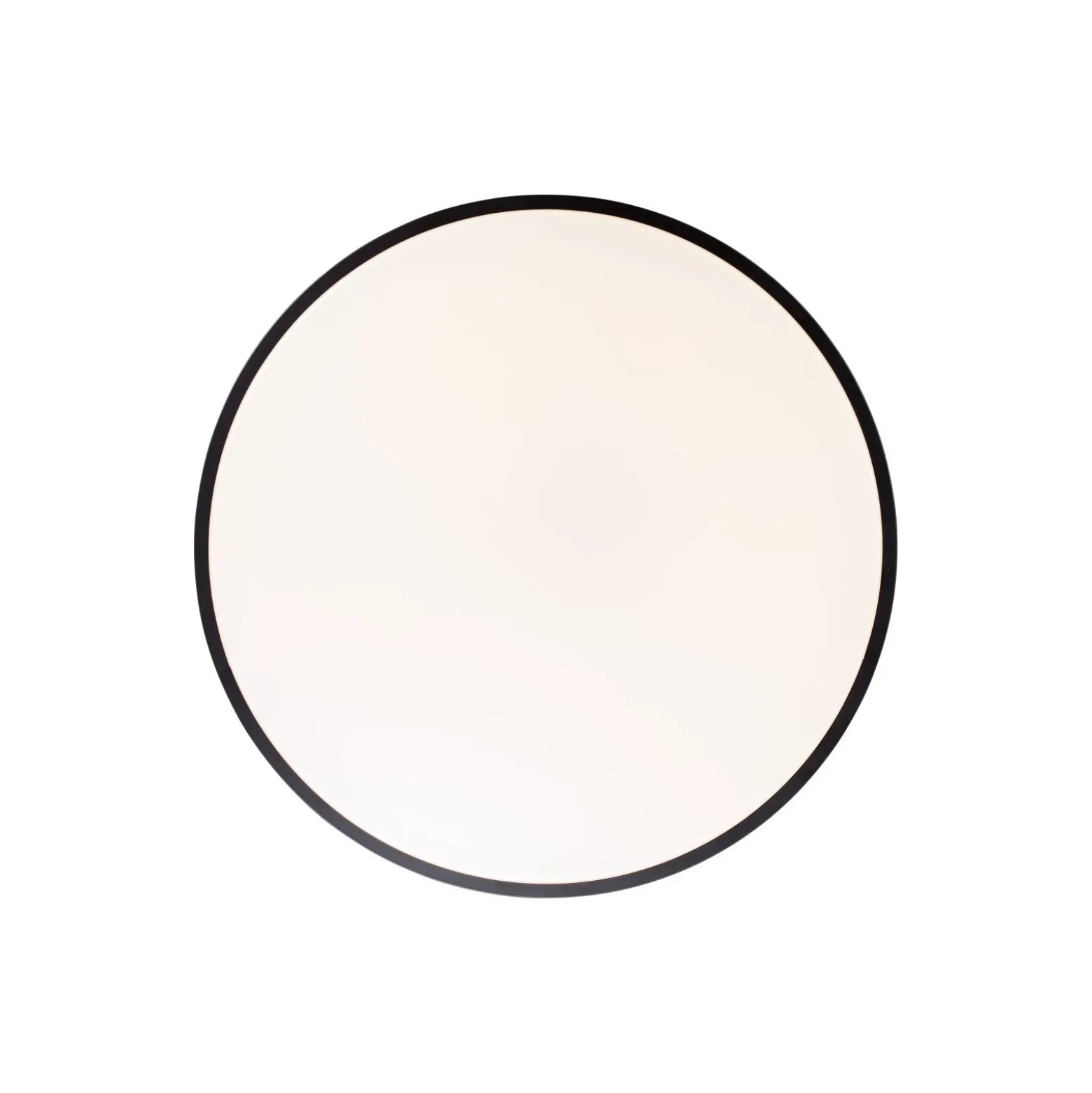 Brilliant Slimline Taklampa Metall Plast Svart Vit 34W 3800lm - 830-865 CCT | 490mm - Fjärrkontroll Dimbar