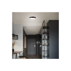 Brilliant Slimline Taklampa Metall Plast Svart Vit 22W 2400lm - 830 Varm Vit | 330mm