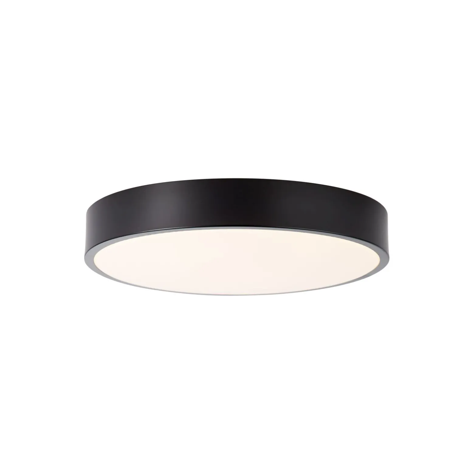 Brilliant Slimline Taklampa Metall Plast Svart Vit 22W 2400lm - 830 Varm Vit | 330mm
