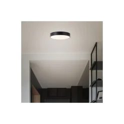 Brilliant Slimline Taklampa Metall Plast Svart Vit 22W 2400lm - 830 Varm Vit | 330mm