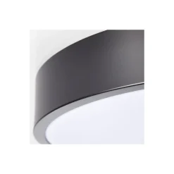 Brilliant Slimline Taklampa Metall Plast Svart Vit 22W 2400lm - 830 Varm Vit | 330mm