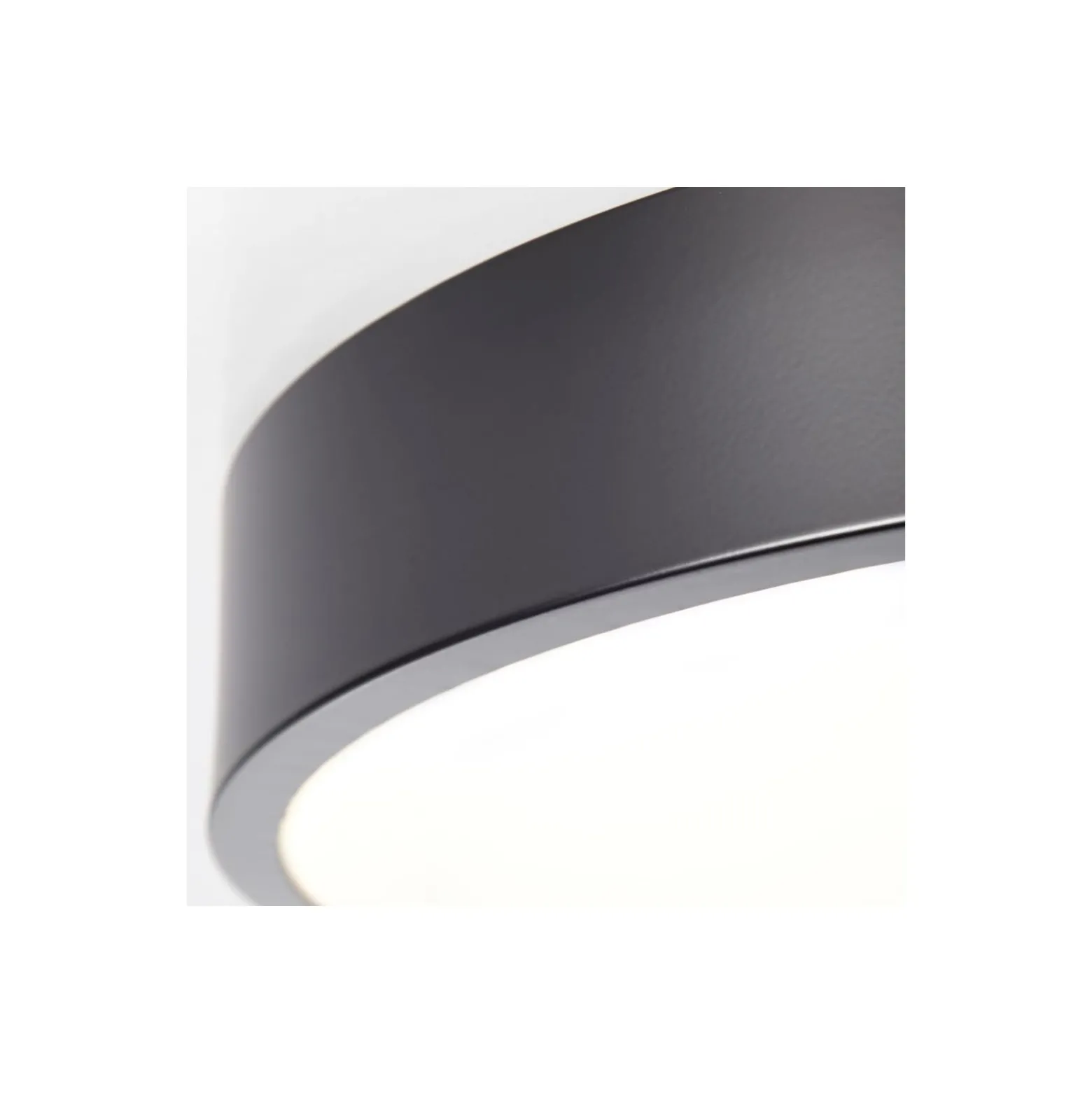 Brilliant Slimline Taklampa Metall Plast Svart Vit 22W 2400lm - 830 Varm Vit | 330mm
