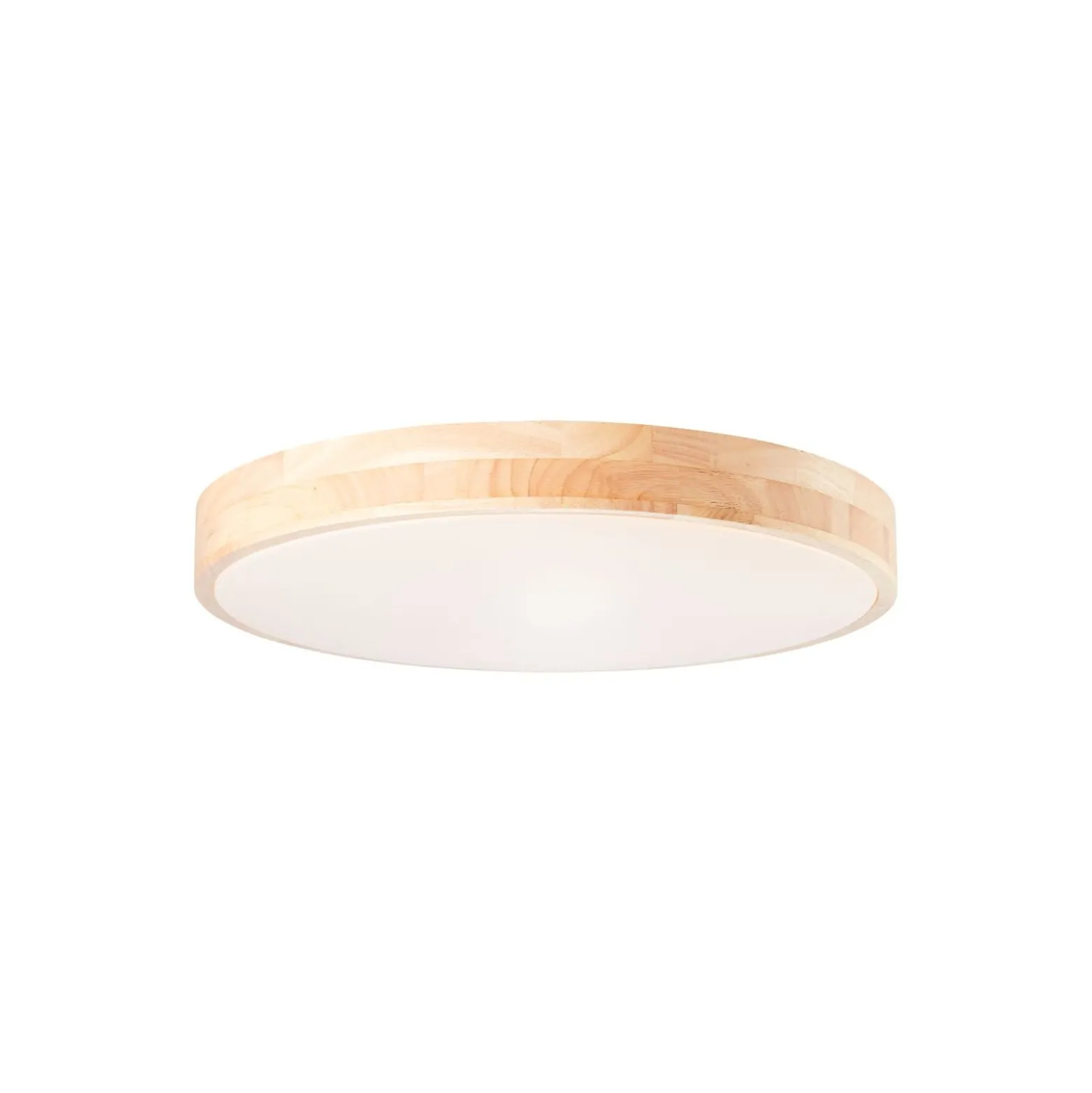 Brilliant Slimline Taklampa Metall Trä Plast Trä Vit 34W 3800lm - 830-865 CCT | 500mm - Fjärrkontroll Dimbar