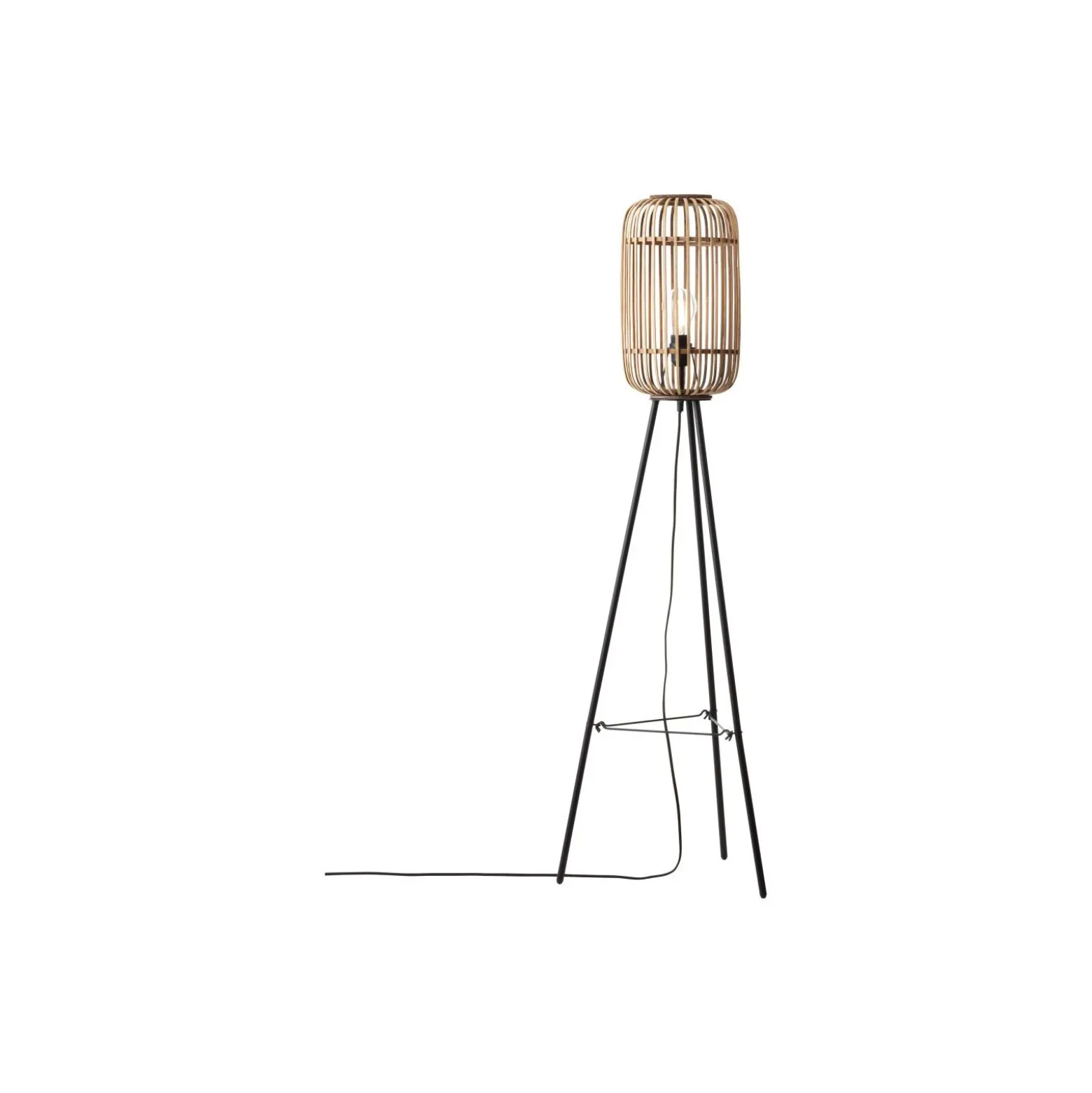 Brilliant Stolpebelysning Trärow Metall Bambu Brun | 450mm - Passande för 1x E27