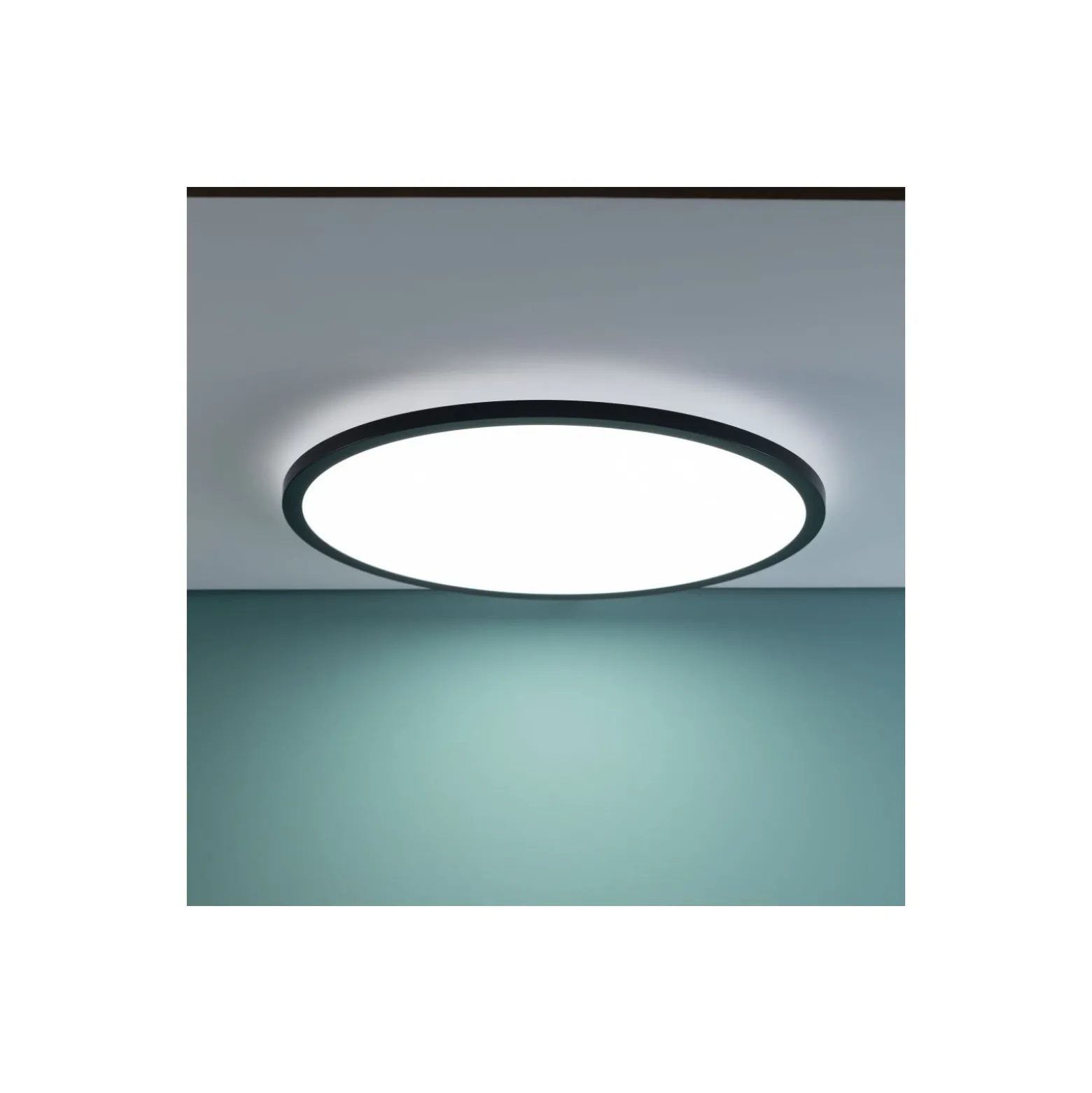 Brilliant Tuco Taklampa Plast Svart Vit 32W 3900lm - 830-865 CCT | 500mm - Fjärrkontroll Dimbar