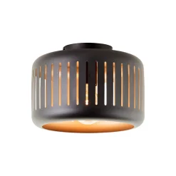 Brilliant Tyas Taklampa Metall Svart Guld | 270mm - Passande för 1x E27