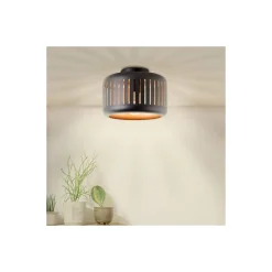 Brilliant Tyas Taklampa Metall Svart Guld | 270mm - Passande för 1x E27